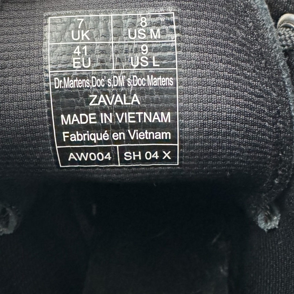 Dr Martens Zavala Metallic Alumix Hex Platform Combat Boots Size 8 - Picture 11 of 11